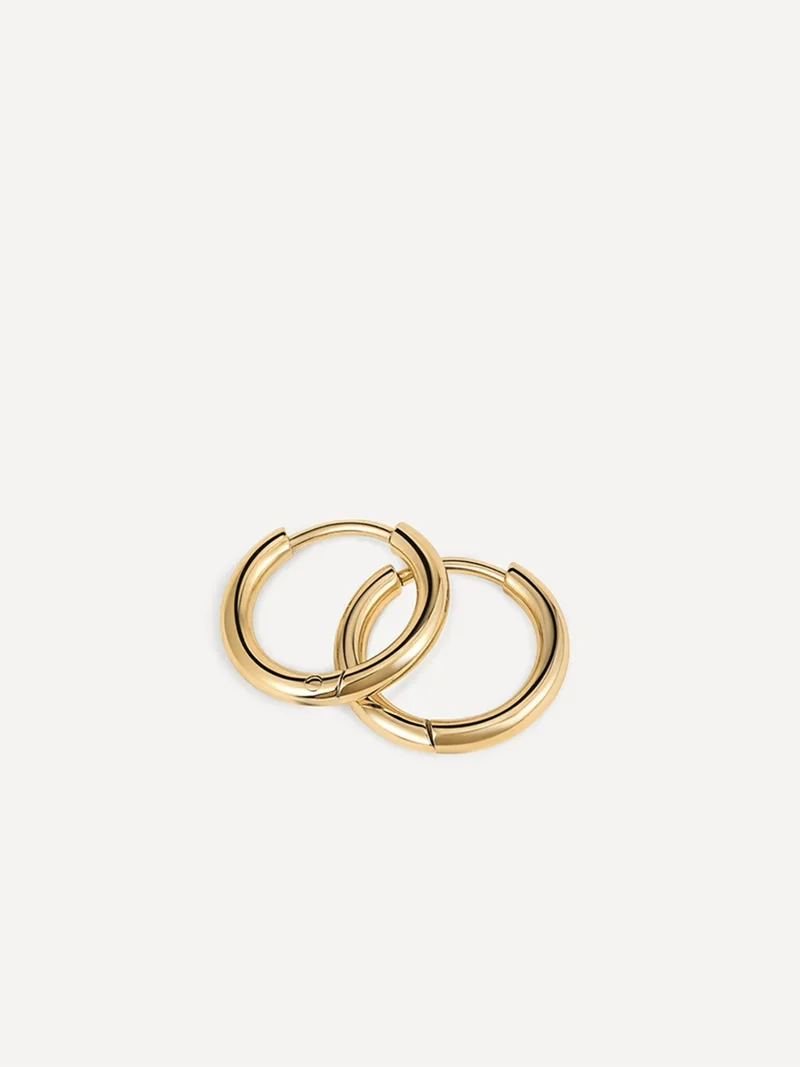 14mm SLIM HOOP Small Ohrringe