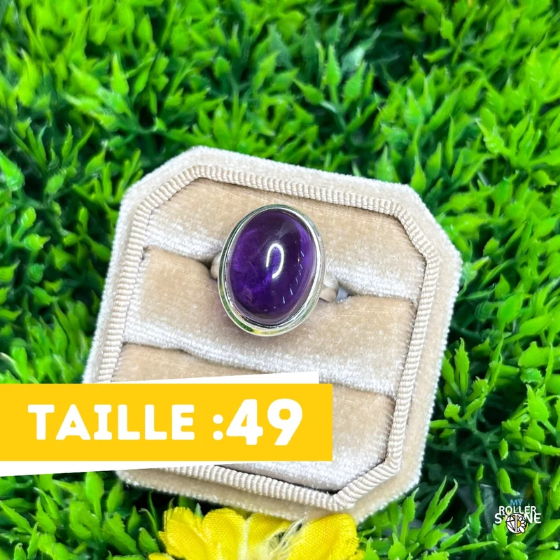 925 Silber Amethyst Ring #71