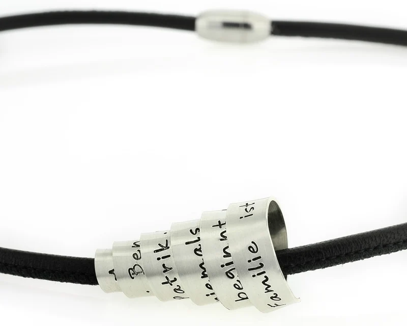 MÄNNERKETTE MIT GRAVUR, HERRENSCHMUCK, MÄNNERSCHMUCK, KETTE FÜR MANN