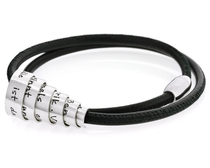 MÄNNERKETTE MIT GRAVUR, HERRENSCHMUCK, MÄNNERSCHMUCK, KETTE FÜR MANN