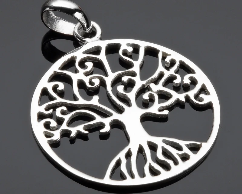 LEBENSBAUM SCHMUCK, KETTENANHÄNGER 925 SILBER, LEBENSSCHMUCK