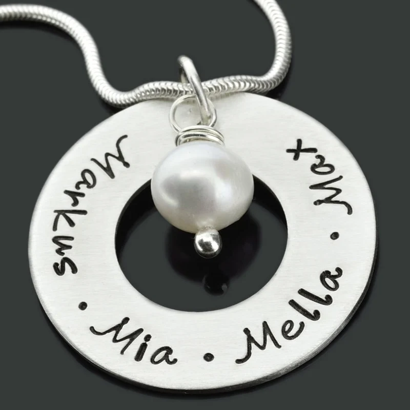 KETTE MIT GRAVUR, SCHMUCK MIT NAMEN, FAMILIENKETTE