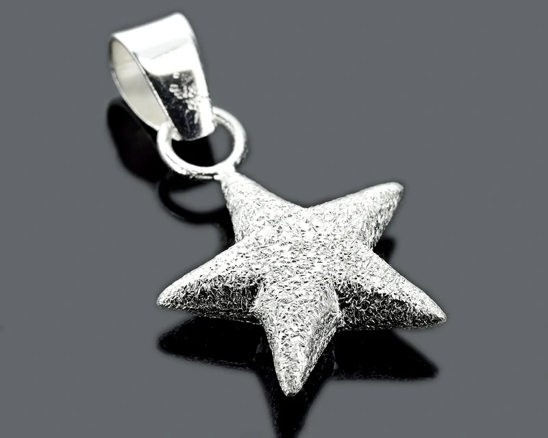 STERN ANHÄNGER, SILBERSCHMUCK, KETTENANHÄNGER 925 SILBER