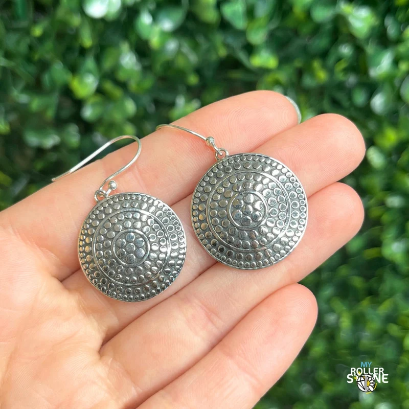 Runde Ohrringe aus 925er Silber