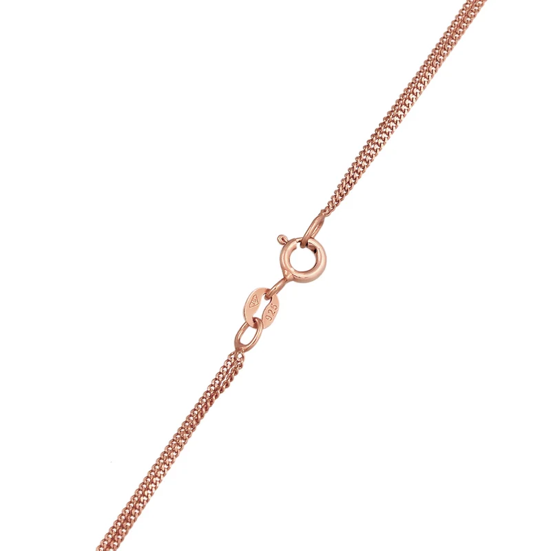 Layer-Halskette Plättchen | Mit Kristallen von Swarovski® (Weiß)