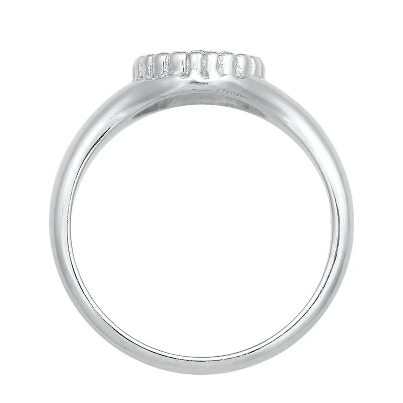 Siegelring Evil Eye | synthetischer Opal (Blau)