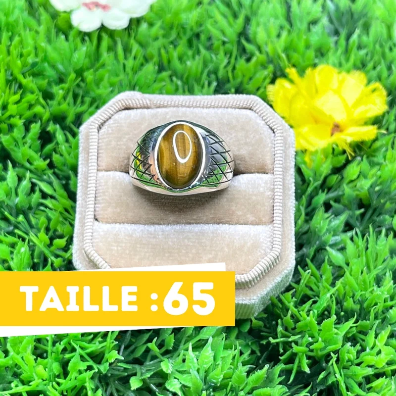 Harlekin-Tigerauge-Silber-Siegelring Nr. 4