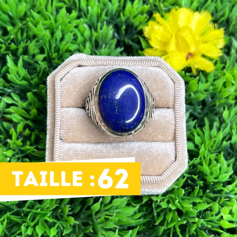 Lapislazuli-Stammes-Silber-Siegelring Nr. 1