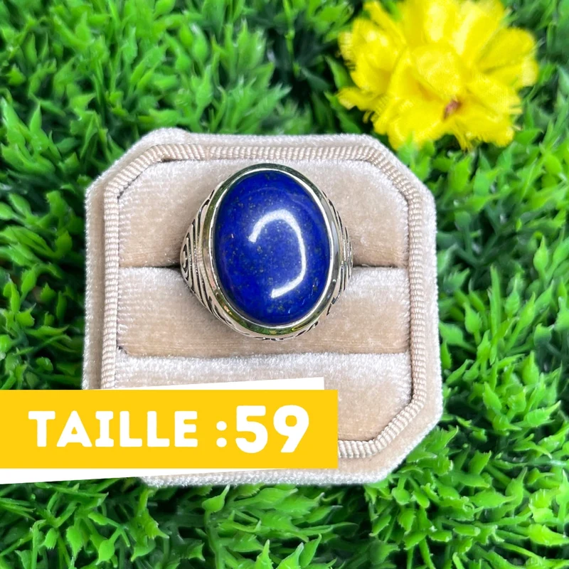 Lapislazuli-Stammes-Silber-Siegelring Nr. 2