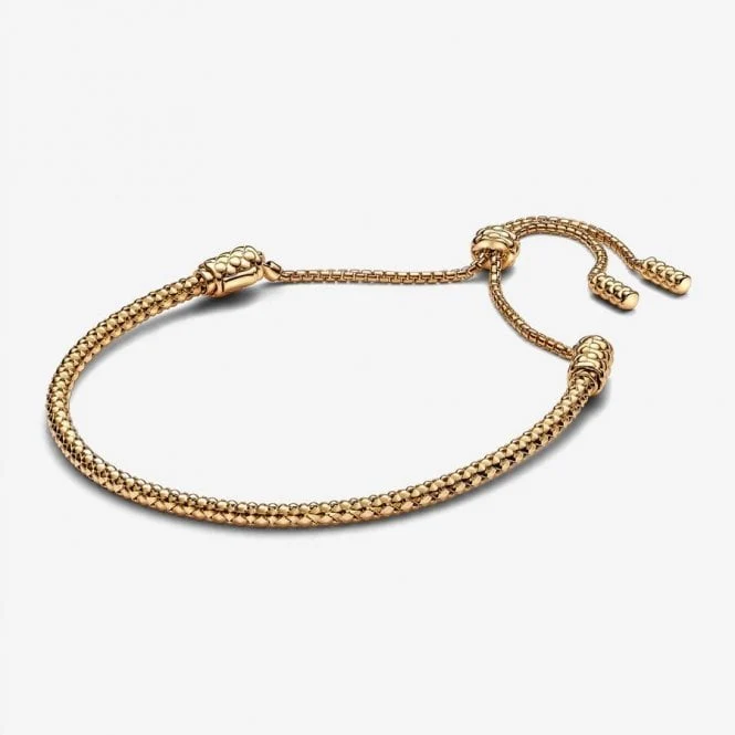 Gold Studded Chain Slider Bracelet