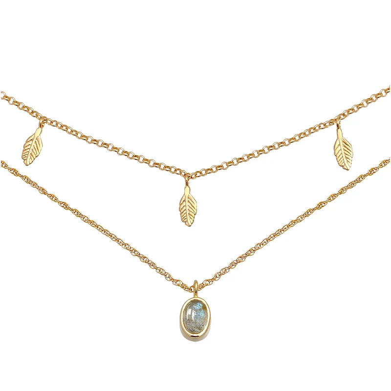 Choker | Labradorit ( Grau )