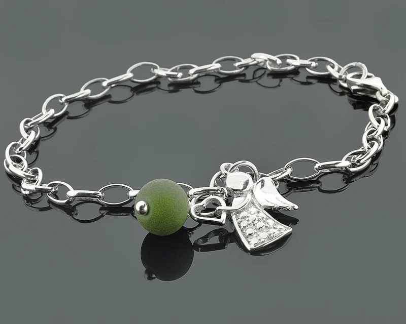 ARMBAND MIT ENGEL, GESCHENK GEBURT, TAUFARMBAND, SILBERSCHMUCK TAUFE