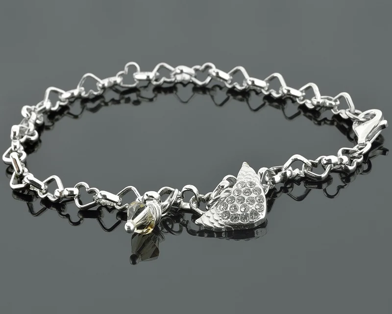 SILBERARMBAND, BETTELARMBAND, HERZARMBAND, ARMBAND FÜR CHARMS