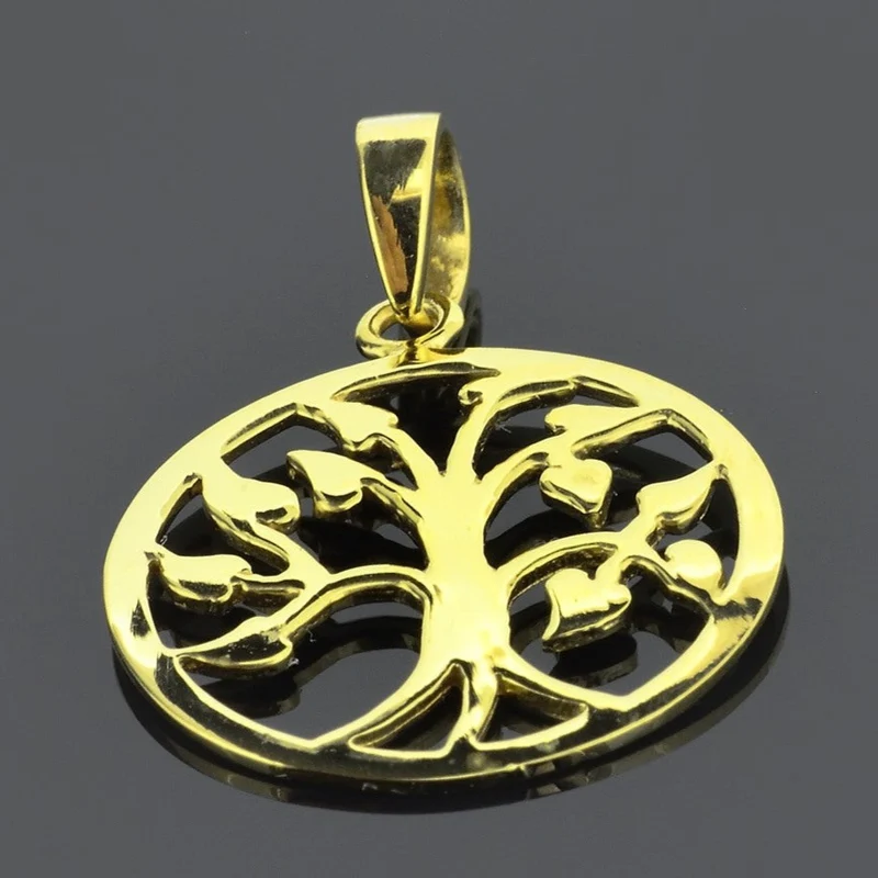 LEBENSBAUM KETTENANHÄNGER GOLD GOLDSCHMUCK ONLINE, JUWELIER