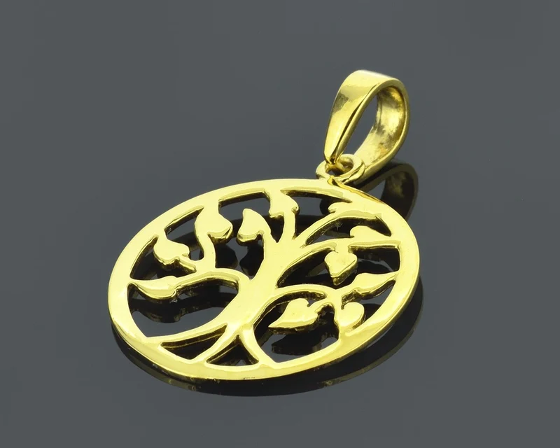 LEBENSBAUM KETTENANHÄNGER GOLD GOLDSCHMUCK ONLINE, JUWELIER