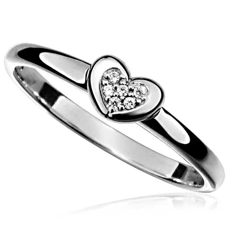 DESIGNER RING DAMEN HERZ 925 SILBER SILBERRINGE ONLINE, SILBERSCHMUCK