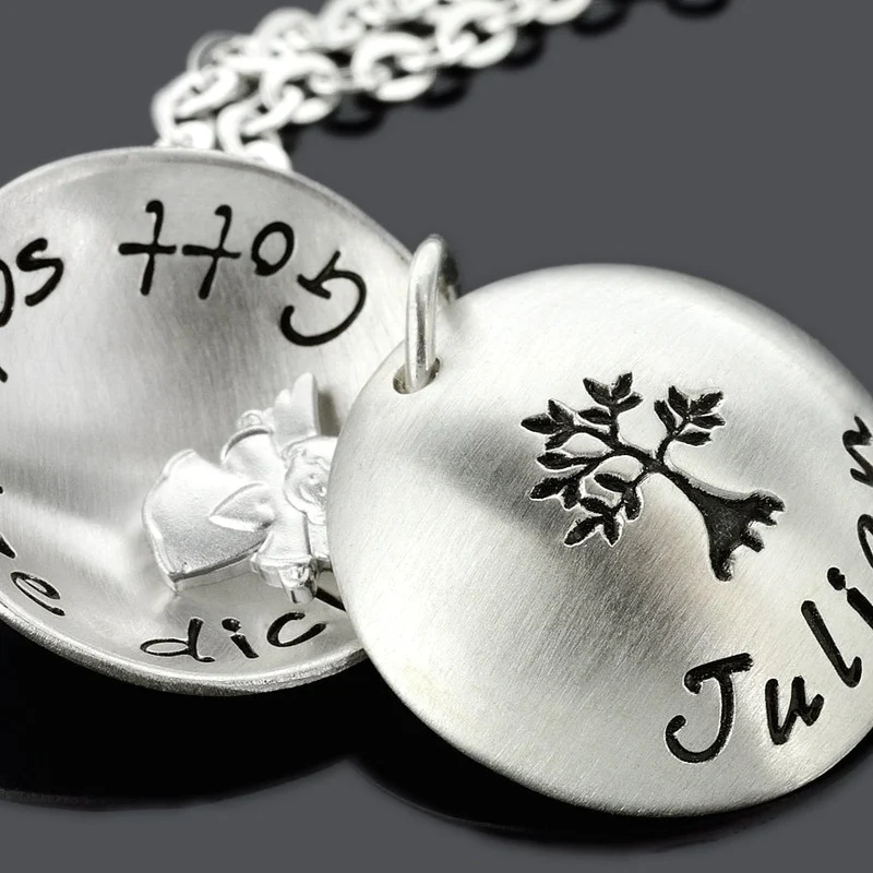 TAUFE SCHMUCK, TAUFKETTE MIT GRAVUR, TAUFSCHMUCK
