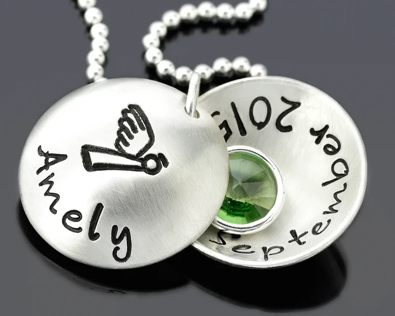 TAUFKETTE GRAVUR, TAUFSCHMUCK SILBER, NAMENSKETTE TAUFE