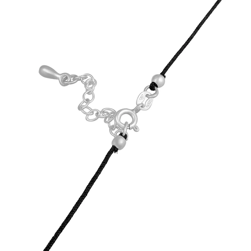 Choker Tropfen | Kristall (Schwarz), Nylon