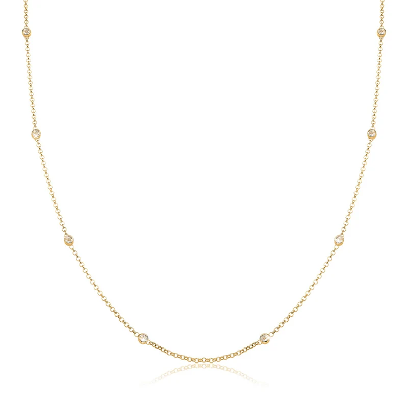 Halskette Basic | Mit Kristallen von Swarovski® (Weiß)