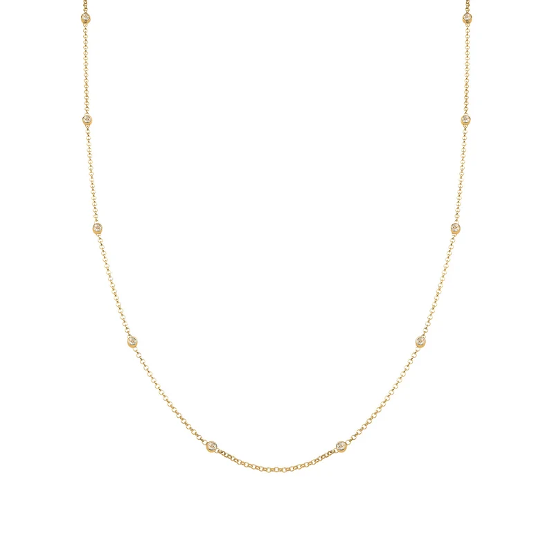 Halskette Basic | Mit Kristallen von Swarovski® (Weiß)