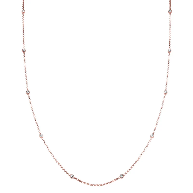 Halskette Basic | Mit Kristallen von Swarovski® (Weiß)