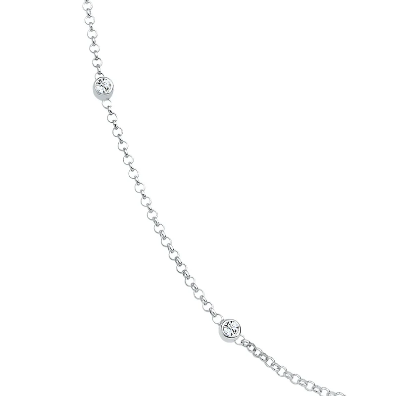 Halskette Basic | Mit Kristallen von Swarovski® (Weiß)