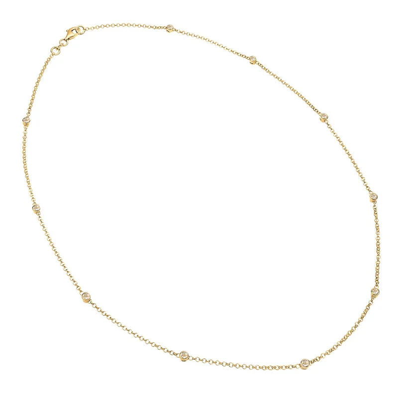 Halskette Basic | Mit Kristallen von Swarovski® (Weiß)