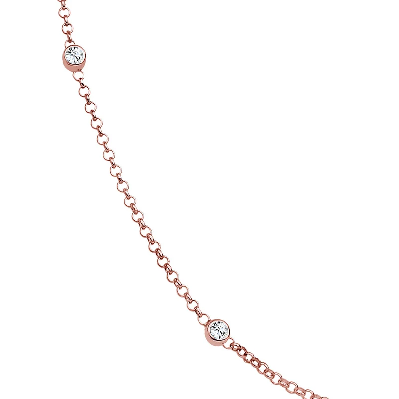 Halskette Basic | Mit Kristallen von Swarovski® (Weiß)