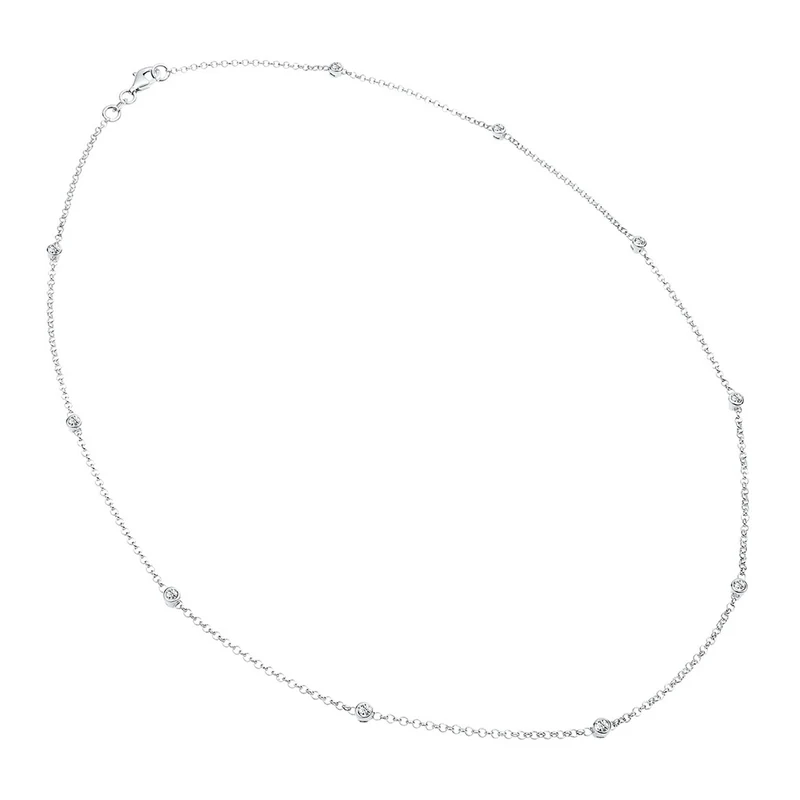 Halskette Basic | Mit Kristallen von Swarovski® (Weiß)