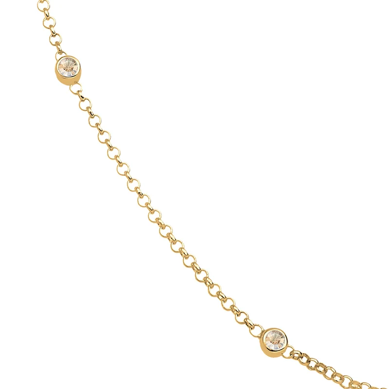 Halskette Basic | Mit Kristallen von Swarovski® (Weiß)