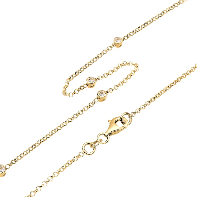 Halskette Basic | Mit Kristallen von Swarovski® (Weiß)