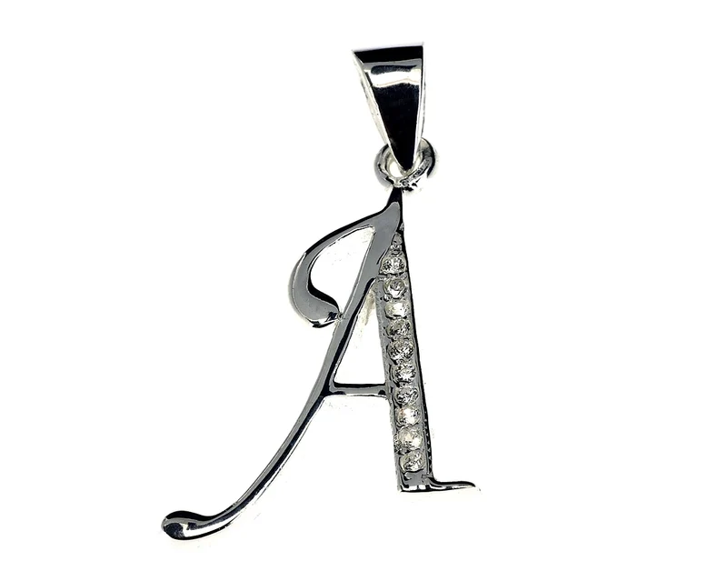 SCHMUCK BUCHSTABE A, SILBERSCHMUCK, ANHÄNGER FÜR KETTE