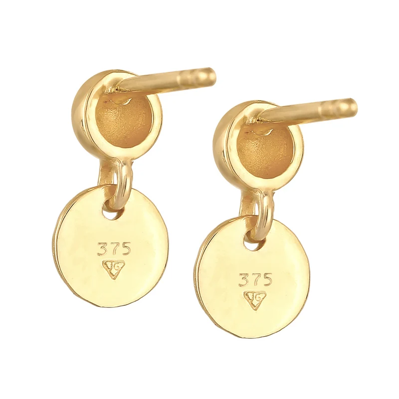Ohrstecker Kugel Plättchen Antique