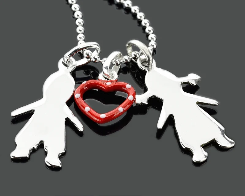 DESIGNER HALSKETTE DAMEN 925 SILBER SCHMUCK ONLINE, GESCHENK GEBURT