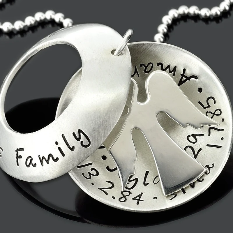ENGELSCHMUCK, KETTE MIT GRAVUR, FAMILIENKETTE, SCHMUCK ONLINE