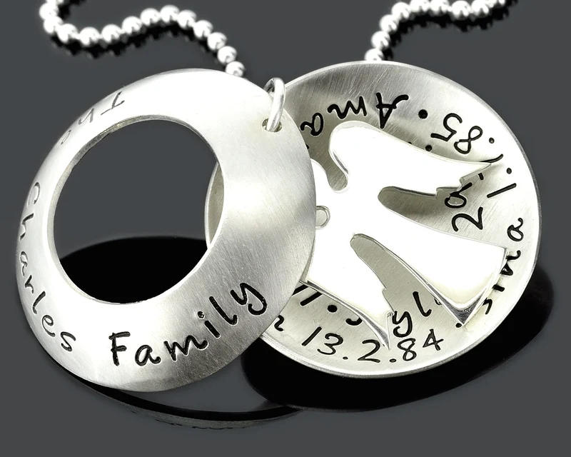 ENGELSCHMUCK, KETTE MIT GRAVUR, FAMILIENKETTE, SCHMUCK ONLINE