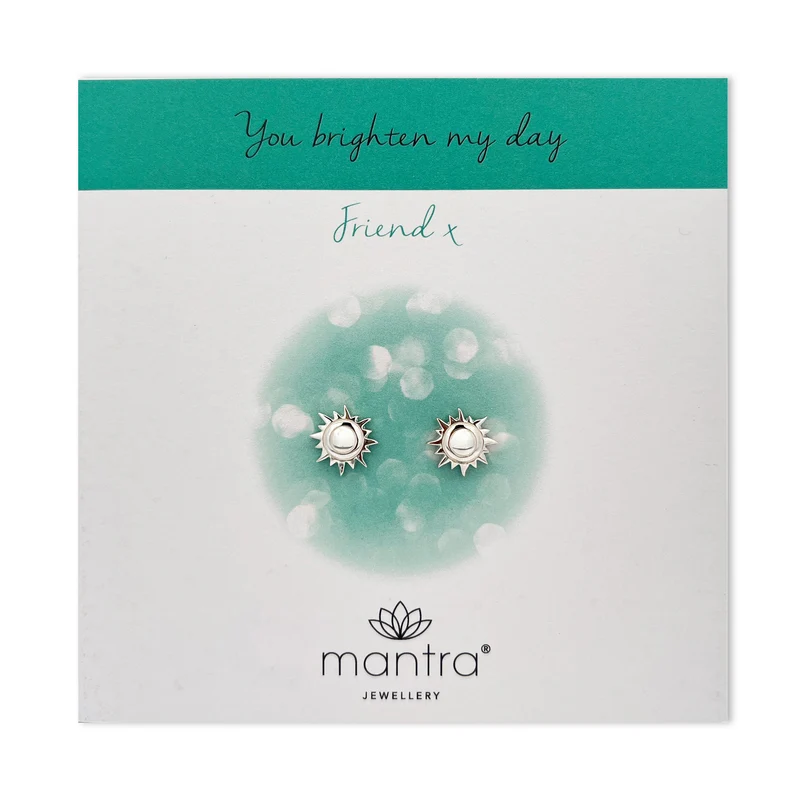 Friendship Sunshine Earrings in Sterling Silver