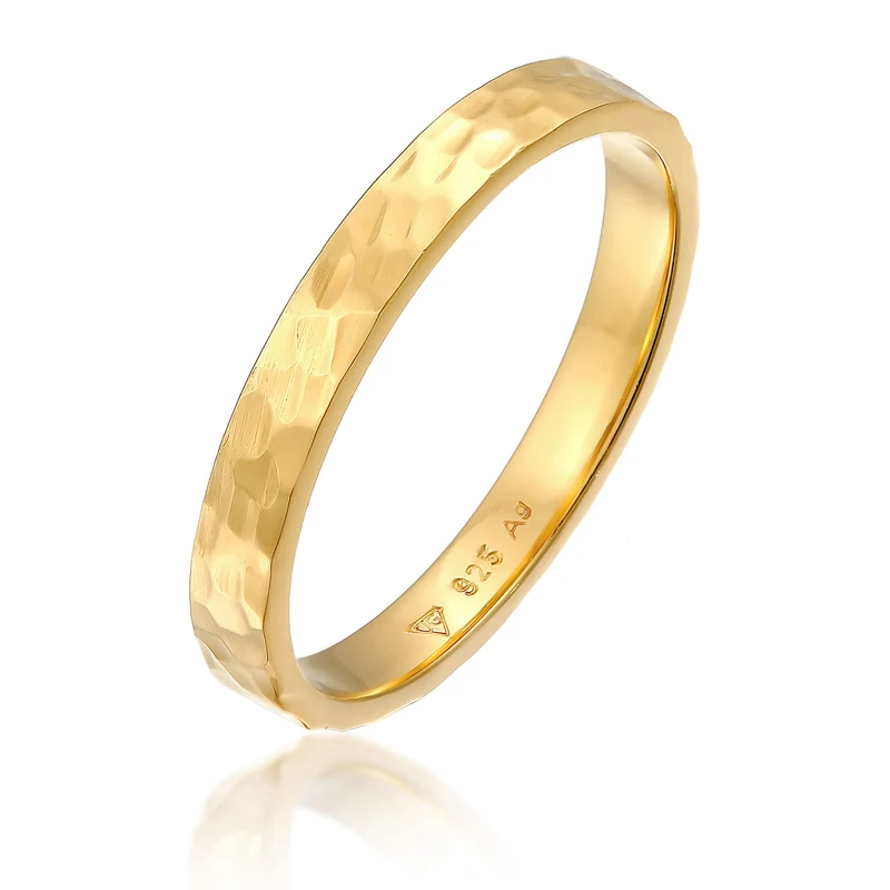 Pinky Ring Gehämmert