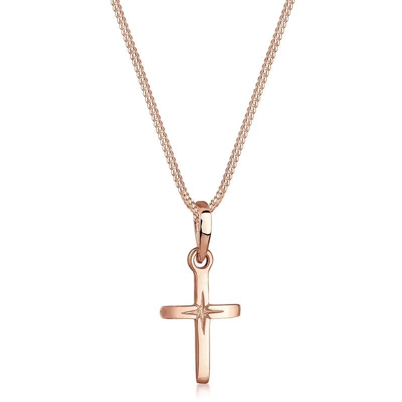 Halskette Kreuz Basic