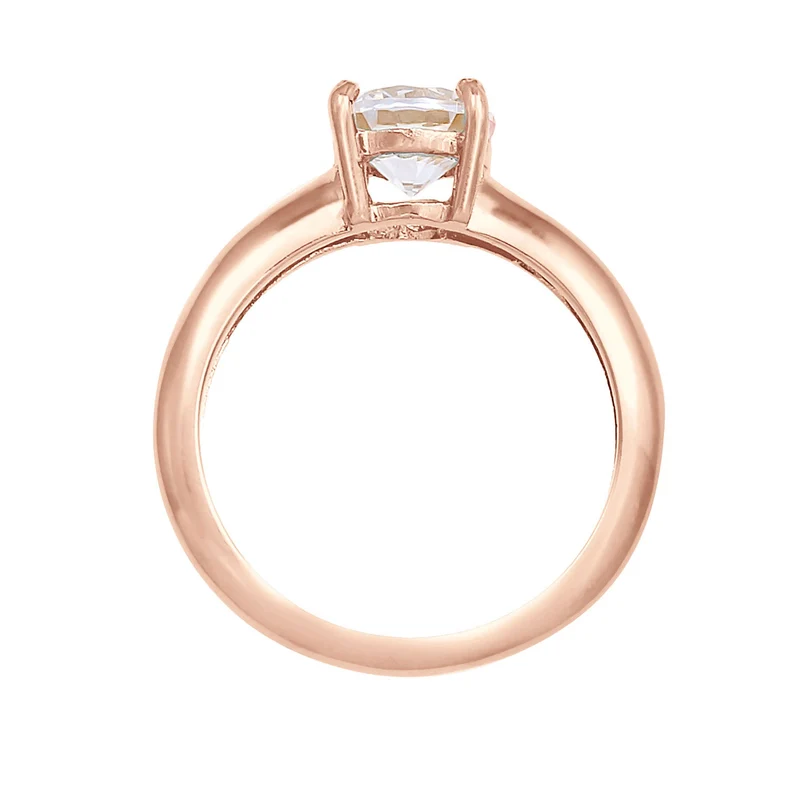 Solitär-Ring | Zirkonia ( Weiß )