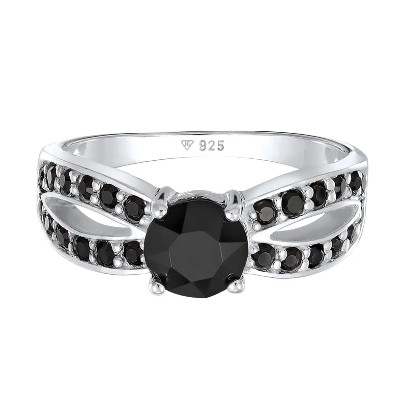 Solitär-Ring | Kristall ( Weiß )