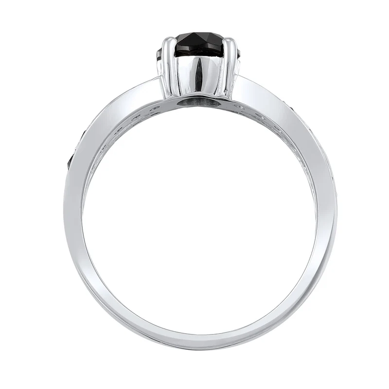 Solitär-Ring | Kristall ( Weiß )