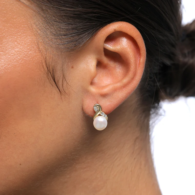 Schmuckset Infinity | Süßwasserperle, Kristall ( Weiß )