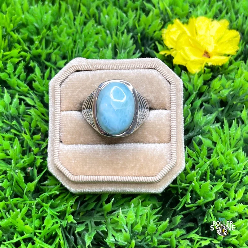 Larimar Battle Silber Siegelring #3