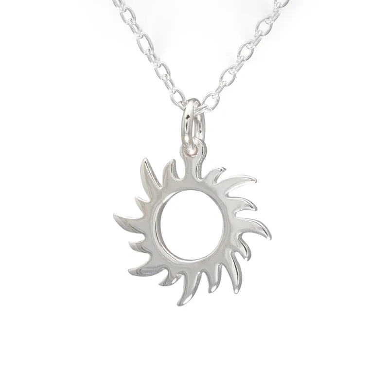 Friendship Sunshine Necklace in Sterling Silver