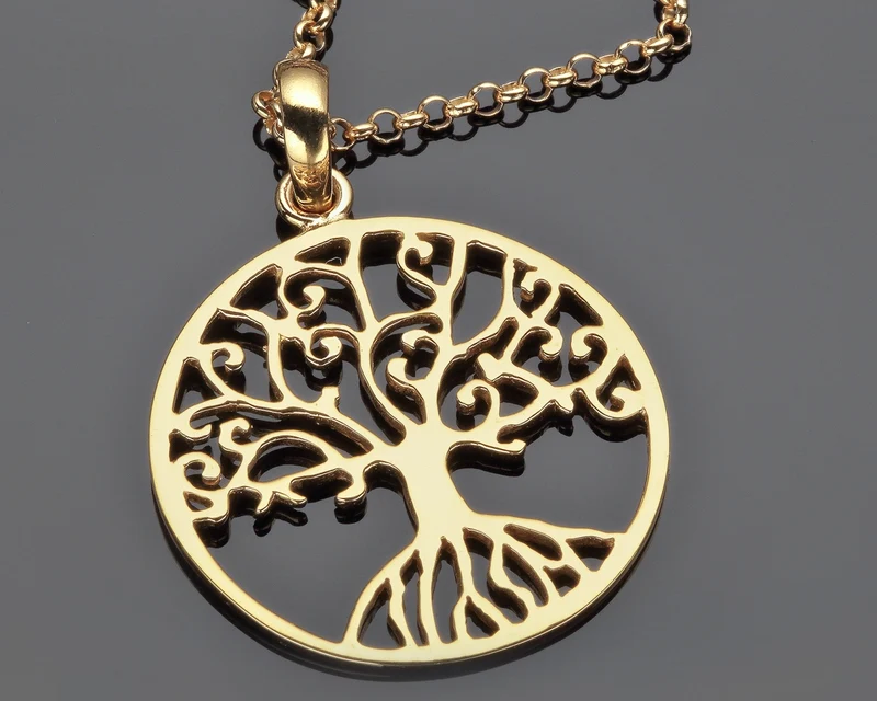 KETTE LEBENSBAUM DAMEN GOLD SCHMUCK ONLINE, TREE OF LIFE JEWELLRY