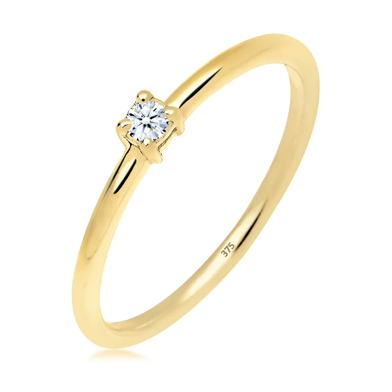 Verlobungsring | Diamant ( Weiß, 0,06 ct )