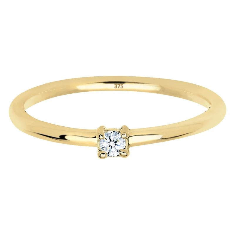 Verlobungsring | Diamant ( Weiß, 0,06 ct )