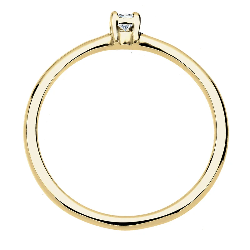 Verlobungsring | Diamant ( Weiß, 0,06 ct )